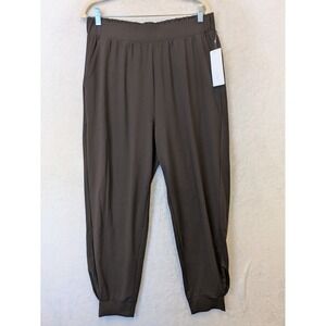 Yogalicious Lux Midtown Jogger Chocolate Mousse Brown High Rise Pants L